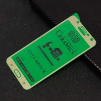 گلس سرامیکی براق Samsung J7 طلایی