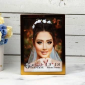 قاب عکس چوبی ساده دور طلایی 13*18 سانتی متر