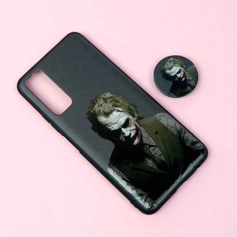 قاب فانتزی برجسته + پاپ سوکت طرح Joker هواوی Y7a سری D
