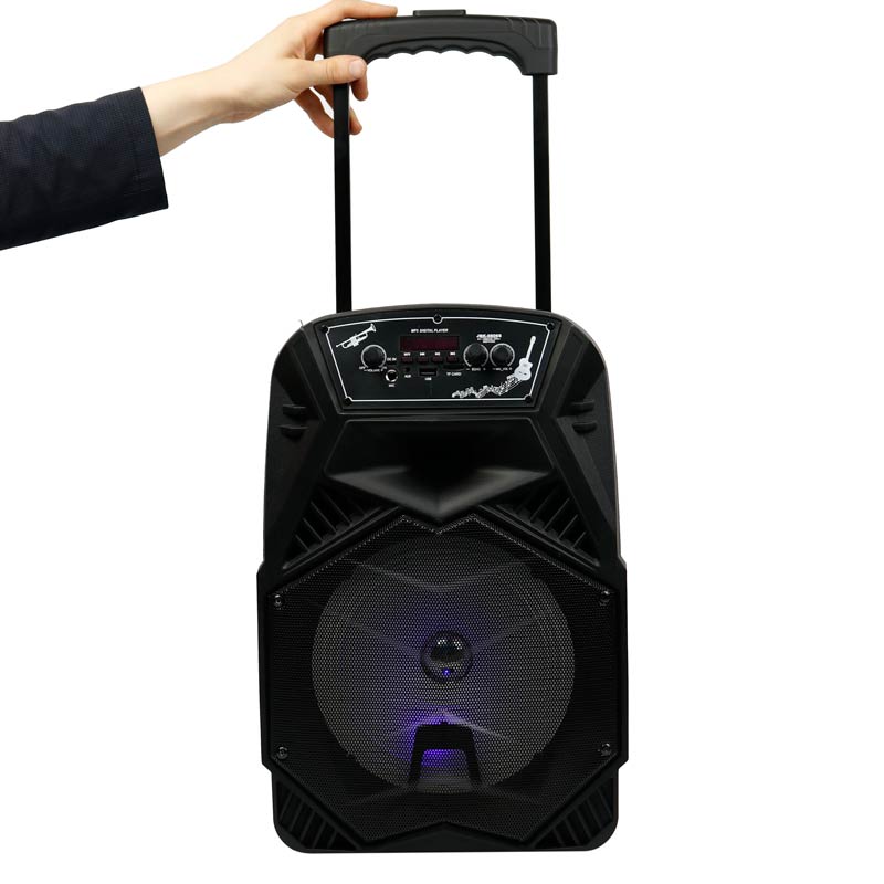 اسپیکر چمدانی بلوتوثی رم و فلش خور JBK-0806S + میکروفون و ریموت کنترل