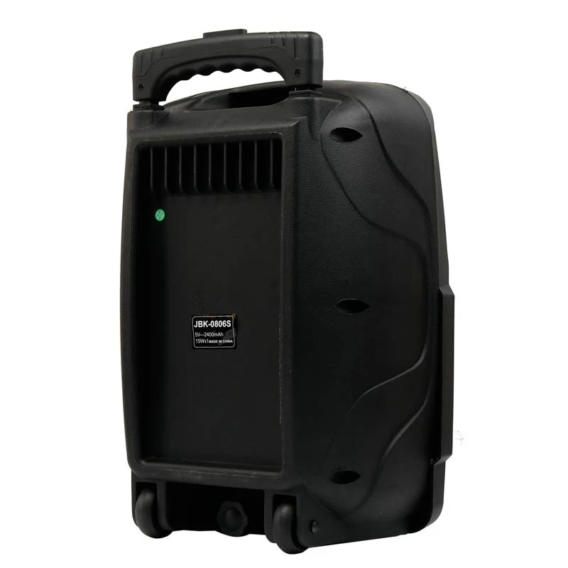 اسپیکر چمدانی بلوتوثی رم و فلش خور JBK-0806S + میکروفون و ریموت کنترل