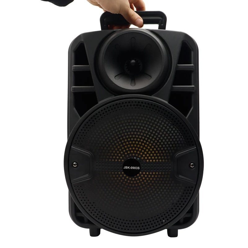اسپیکر چمدانی بلوتوثی رم و فلش خور JBK-0903S + میکروفون و ریموت کنترل