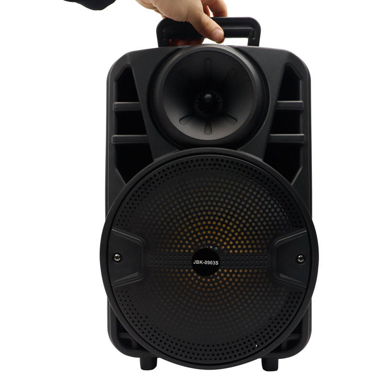 اسپیکر چمدانی بلوتوثی رم و فلش خور JBK-0903S + میکروفون و ریموت کنترل