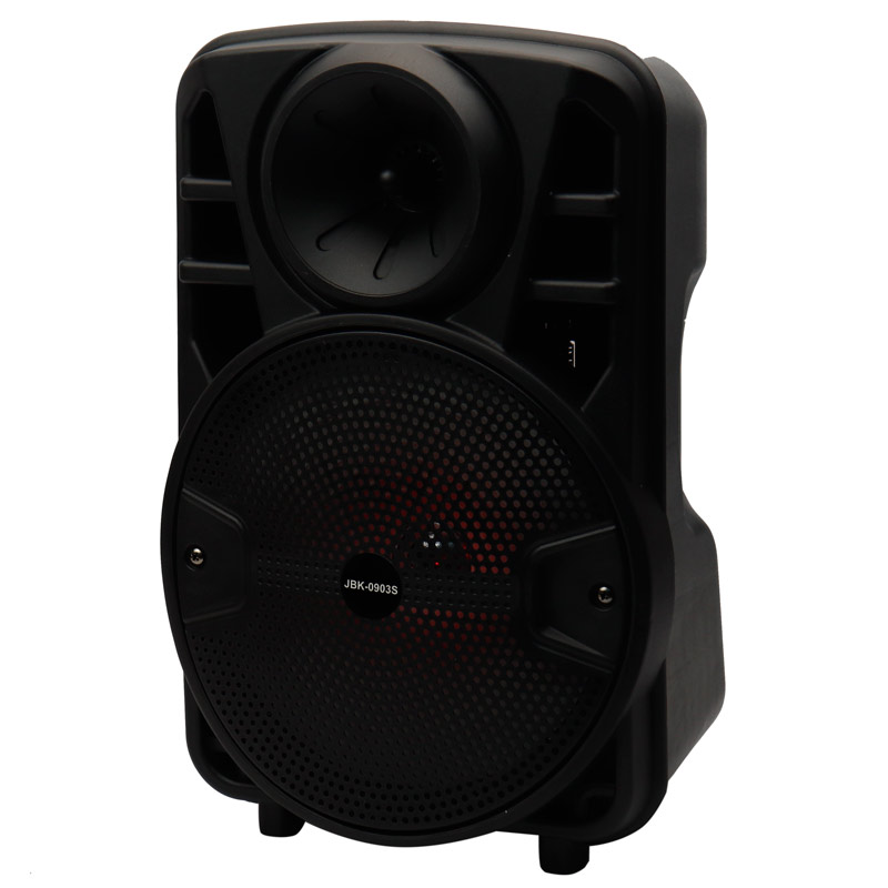 اسپیکر چمدانی بلوتوثی رم و فلش خور JBK-0903S + میکروفون و ریموت کنترل