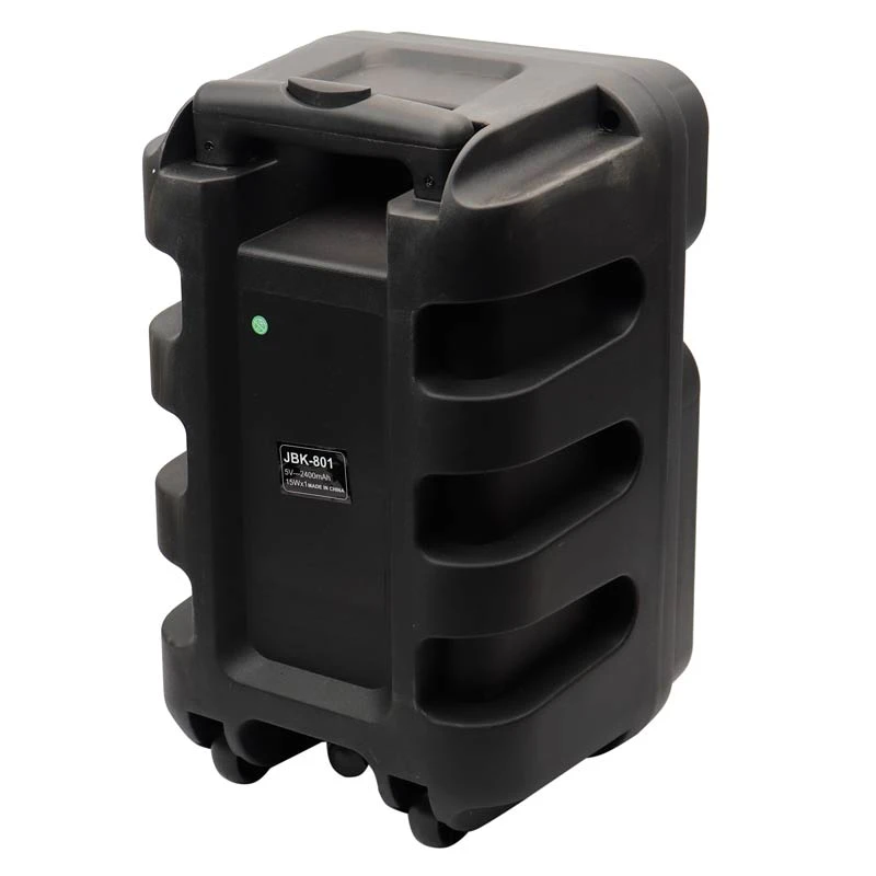 اسپیکر چمدانی بلوتوثی رم و فلش خور JBK-801 + میکروفون و ریموت کنترل