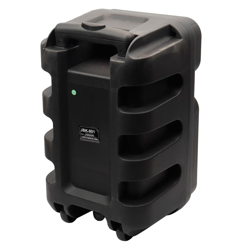 اسپیکر چمدانی بلوتوثی رم و فلش خور JBK-801 + میکروفون و ریموت کنترل