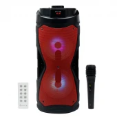 اسپیکر چمدانی بلوتوثی رم و فلش خور KTS-1086 + میکروفون و ریموت کنترل