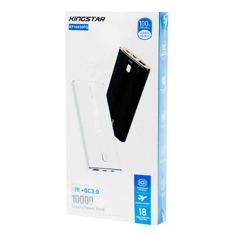 پاور بانک فست شارژ 10000 کینگ استار KingStar KP10036PQ QC3 PD 18W