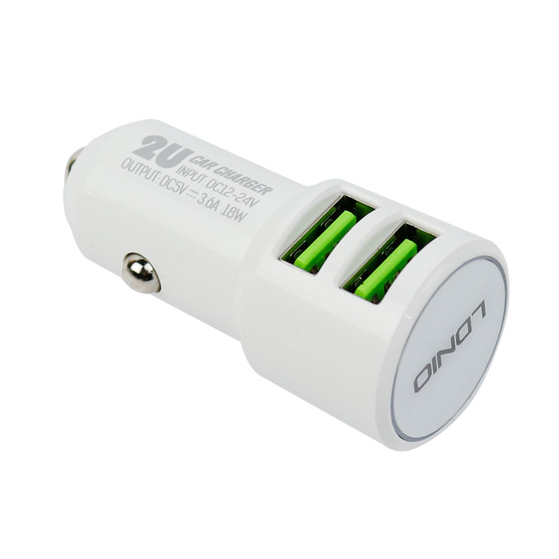 شارژر فندکی LDNIO C309 18W + کابل میکرو یو اس بی