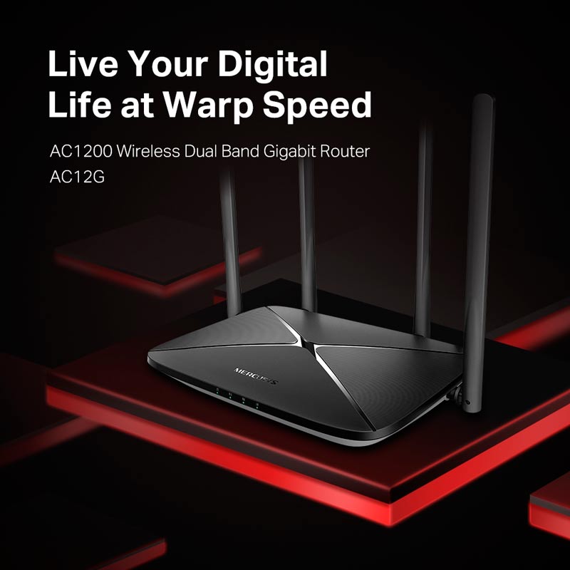 روتر 4 آنتن Mercusys AC12G
