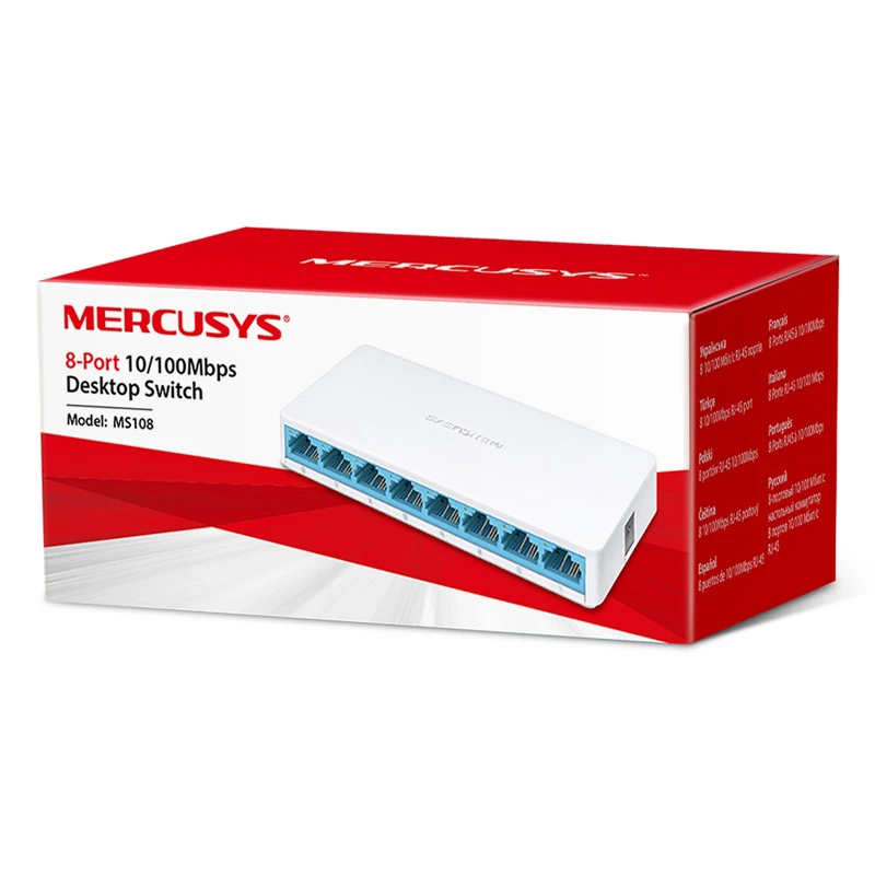 سوییچ 8 پورت مرکوسیس MS108