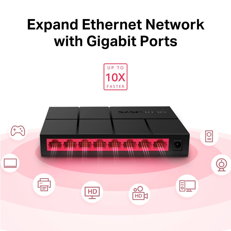 سوییچ Mercusys MS108G 8Port