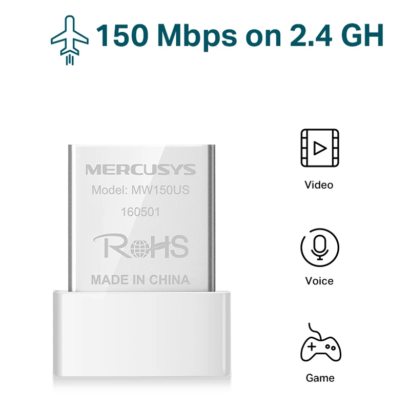 کارت شبکه بی سیم Mercusys N150 MW150US