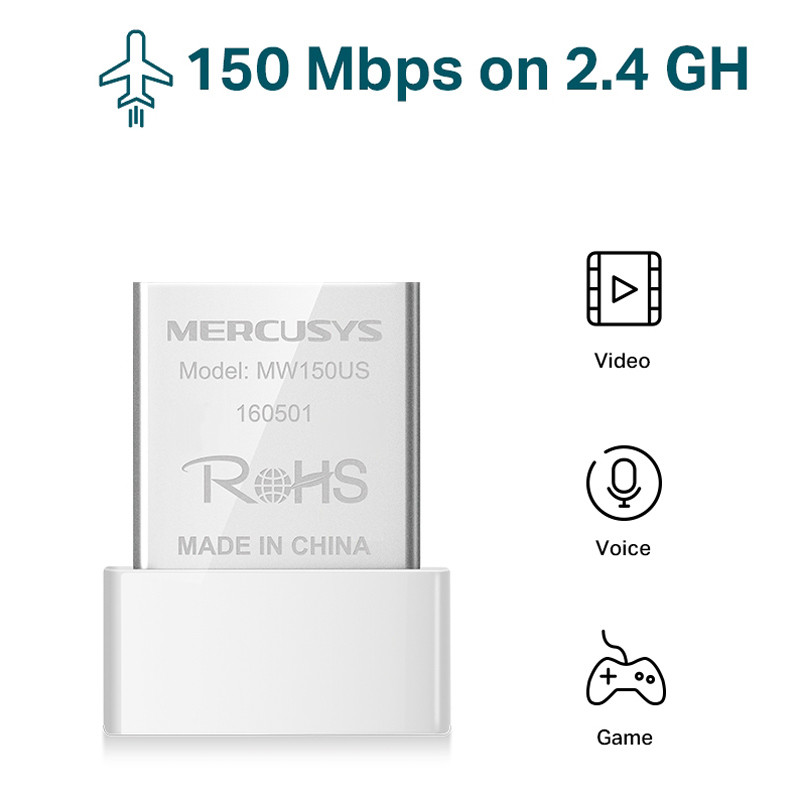 کارت شبکه بی سیم Mercusys N150 MW150US