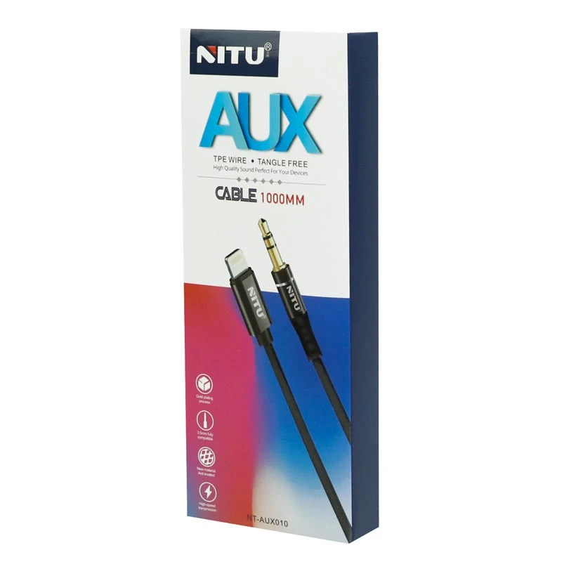 کابل Lightning به AUX نیتو NT-AUX010 طول 1 متر