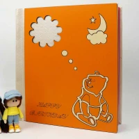 آلبوم عکس چسبی شجره کودک طرح POOH MDF
