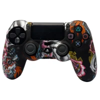 روکش دسته بازی PS4 طرح اژدها و گل