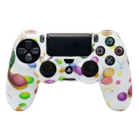 روکش دسته بازی PS4 طرح دلقک و بادکنک زمینه سفید + روکش آنالوگ هدیه