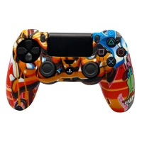 روکش دسته بازی PS4 طرح فانتزی زمینه نارنجی