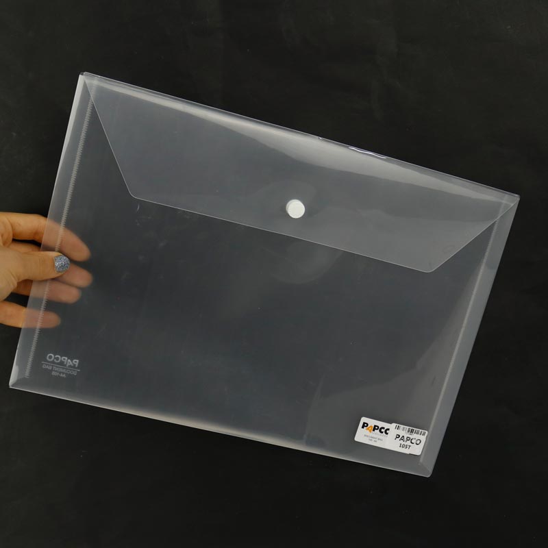 پوشه دکمه دار شفاف پاپکو Papco 105-T A4
