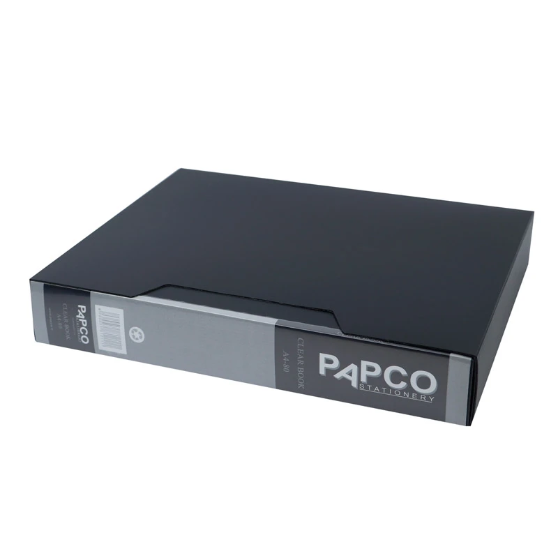 کلیر بوک 80 برگ قاب دار شفاف پاپکو Papco A4-80 A4
