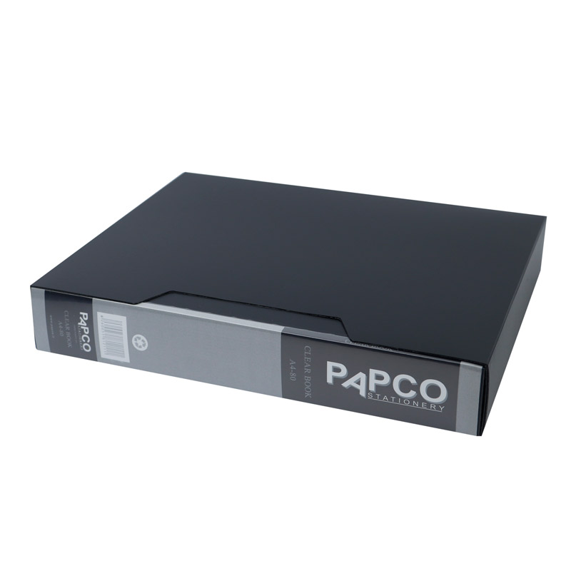 کلیر بوک 80 برگ قاب دار شفاف پاپکو Papco A4-80 A4