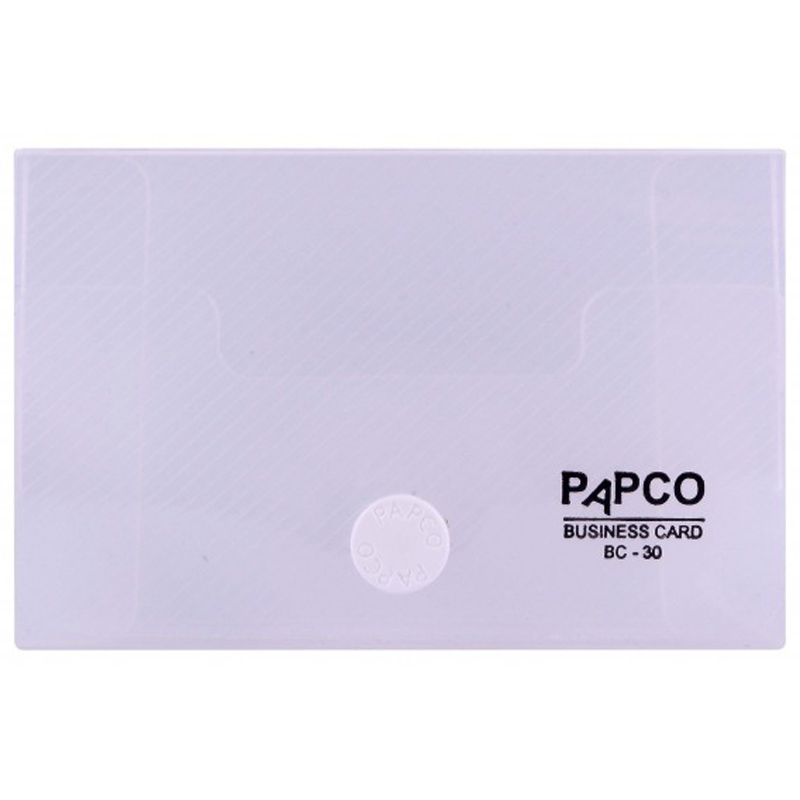 پاکت کارت ویزیت دکمه دار شفاف پاپکو Papco BC-30