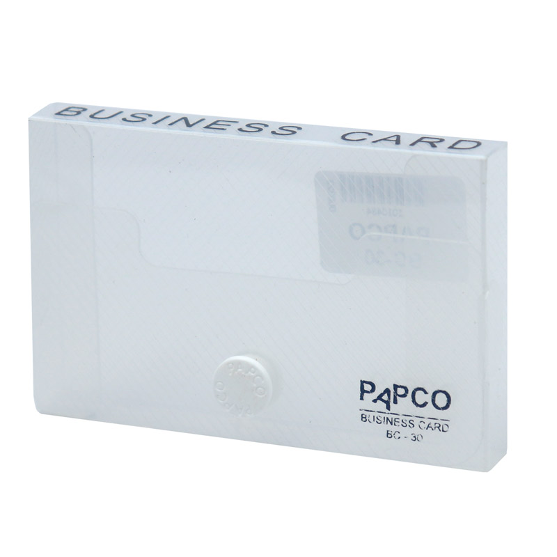 پاکت کارت ویزیت دکمه دار شفاف پاپکو Papco BC-30