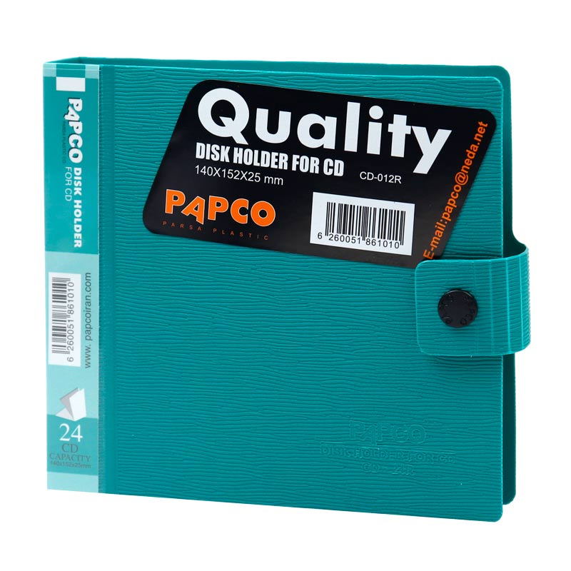 کیف Papco CD-012R CD/DVD پلاستیکی 24 تایی