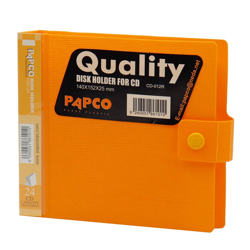 کیف Papco CD-012R CD/DVD پلاستیکی 24 تایی