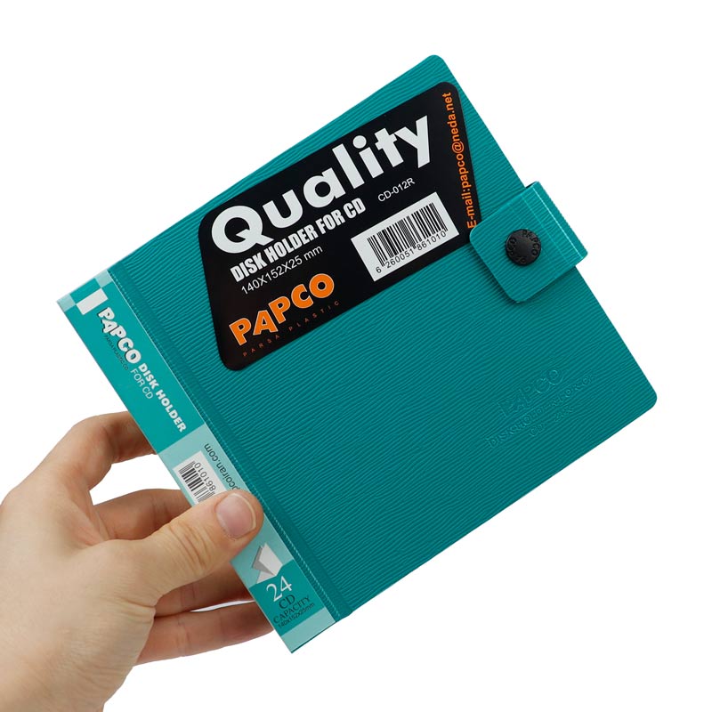 کیف Papco CD-012R CD/DVD پلاستیکی 24 تایی