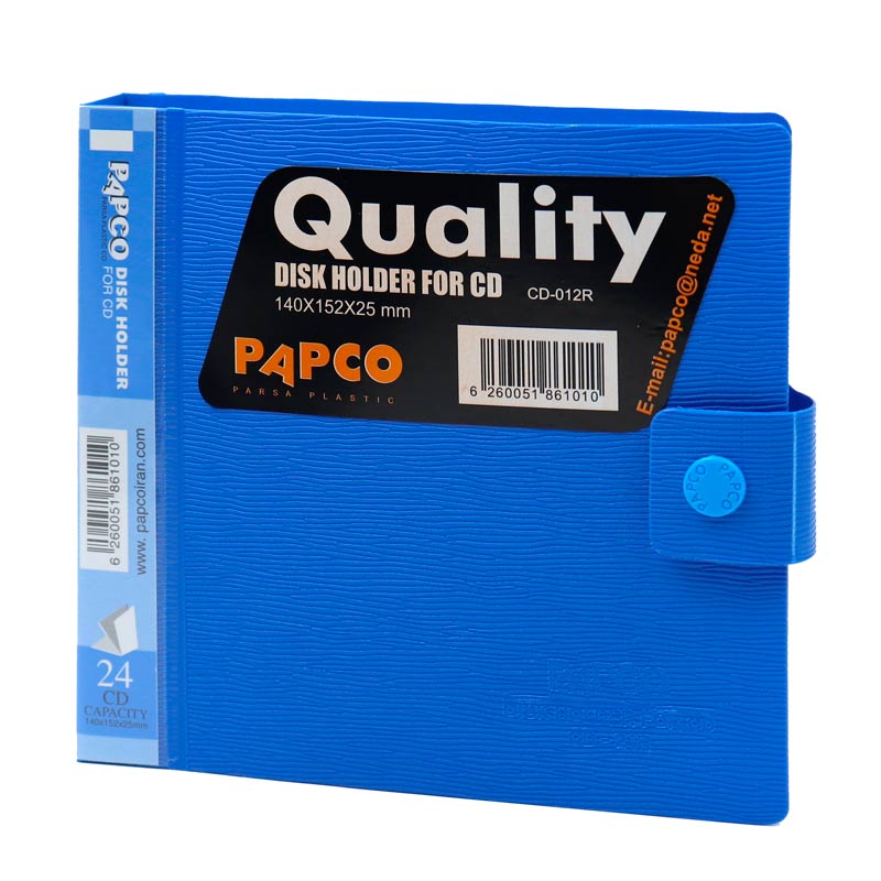 کیف Papco CD-012R CD/DVD پلاستیکی 24 تایی