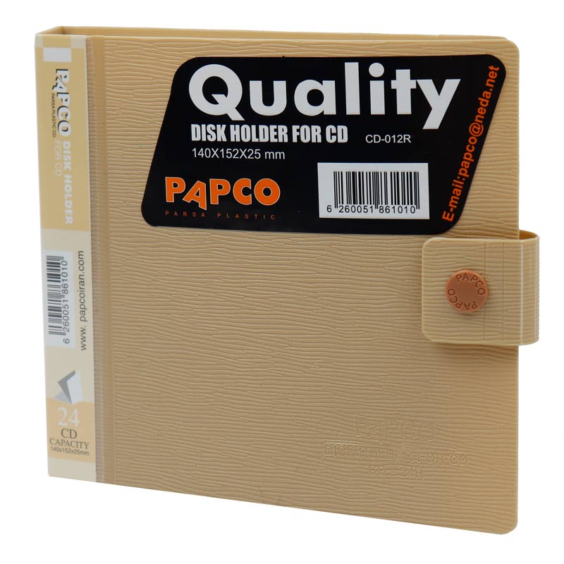 کیف Papco CD-012R CD/DVD پلاستیکی 24 تایی