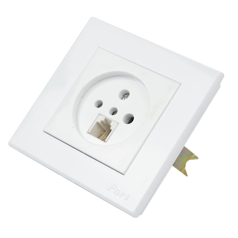 پریز تلفن 2 کاره توکار پارت الکتریک Part Electric Tabesh PE5183