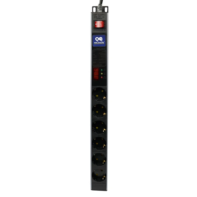 محافظ برق صوتی تصویری 6 خانه ارت دار پارت الکتریک PE5834 با کابل 1/8 متری