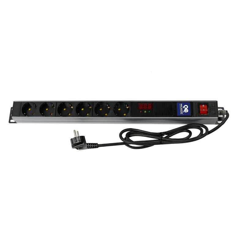 محافظ برق صوتی تصویری 6 خانه ارت دار پارت الکتریک با کابل 1/8 متری Part Electric PE5834