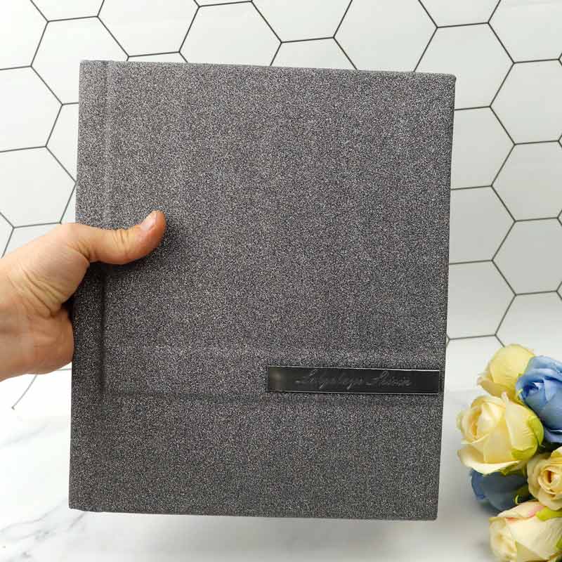 آلبوم عکس فریم اکلیلی ساده نقره ای 16*21 سانتی متر