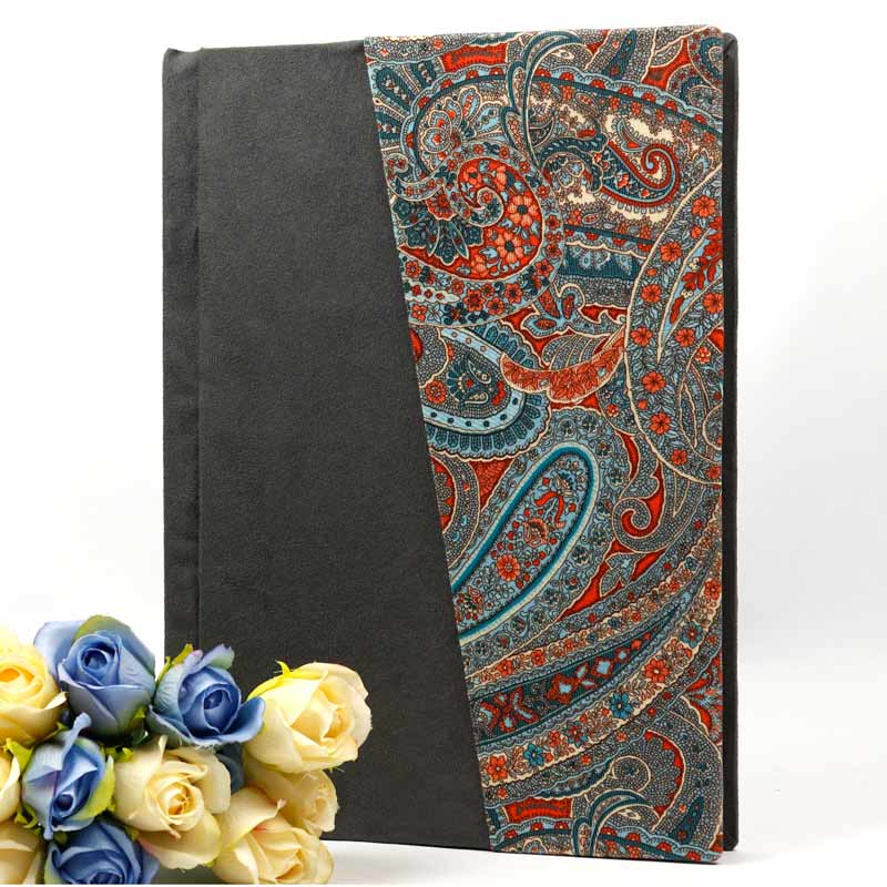 آلبوم عکس طرح اسلیمی خاکستری آبی 25*20 سانتی متر