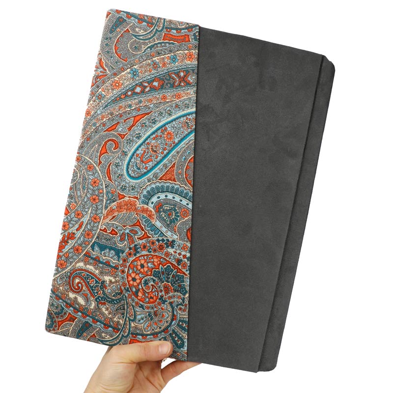 آلبوم عکس طرح اسلیمی خاکستری آبی 25*20 سانتی متر