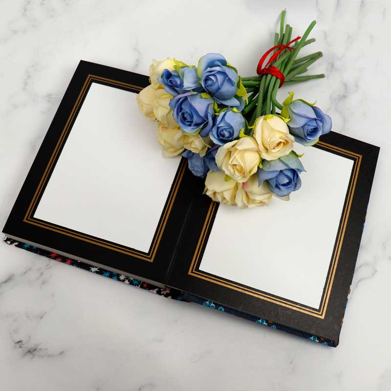 آلبوم عکس فریم پارچه ای طرح دار کد 4 16*21 سانتی متر