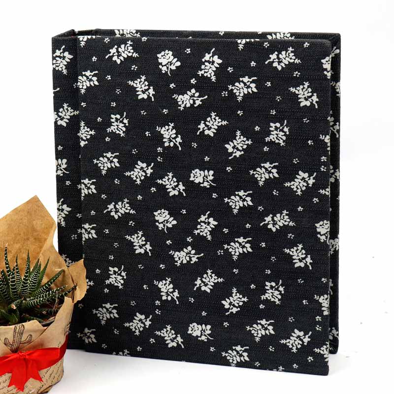آلبوم عکس فریم پارچه ای طرح دار کد 8 16*21 سانتی متر