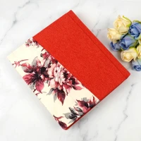آلبوم عکس طرح گلدار قرمز 16*21 سانتی متر