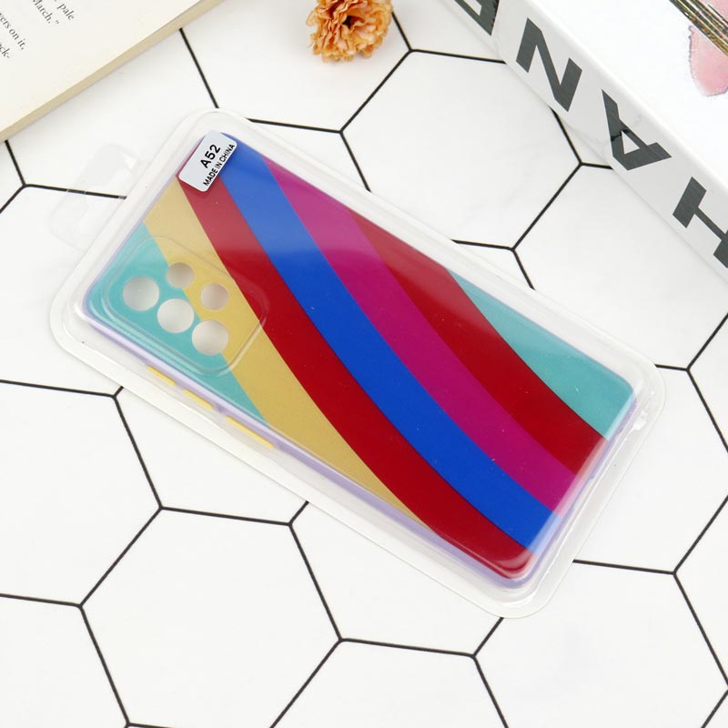 قاب محافظ لنزدار رنگین کمانی پاپ سوکت دار سامسونگ Samsung Galaxy A52 / A52s