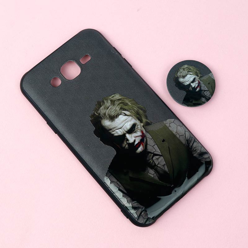 قاب فانتزی برجسته + پاپ سوکت طرح Joker سامسونگ J7 سری D