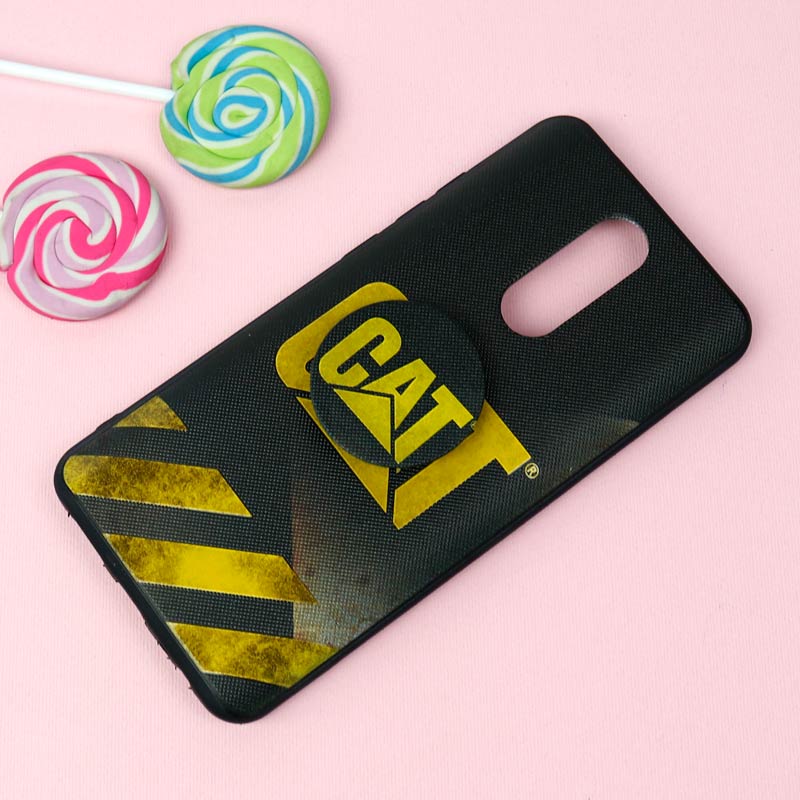 قاب فانتزی برجسته + پاپ سوکت طرح CAT شیائومی Redmi 8 سری D