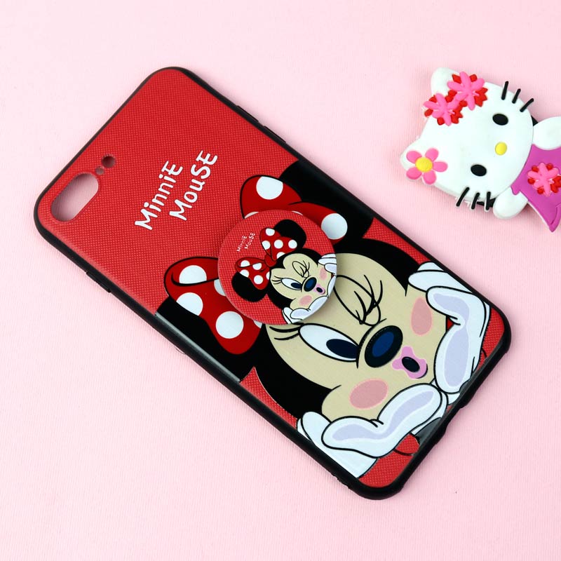 قاب فانتزی برجسته + پاپ سوکت طرح میکی موس آیفون iPhone 7 Plus / 8 Plus سری D