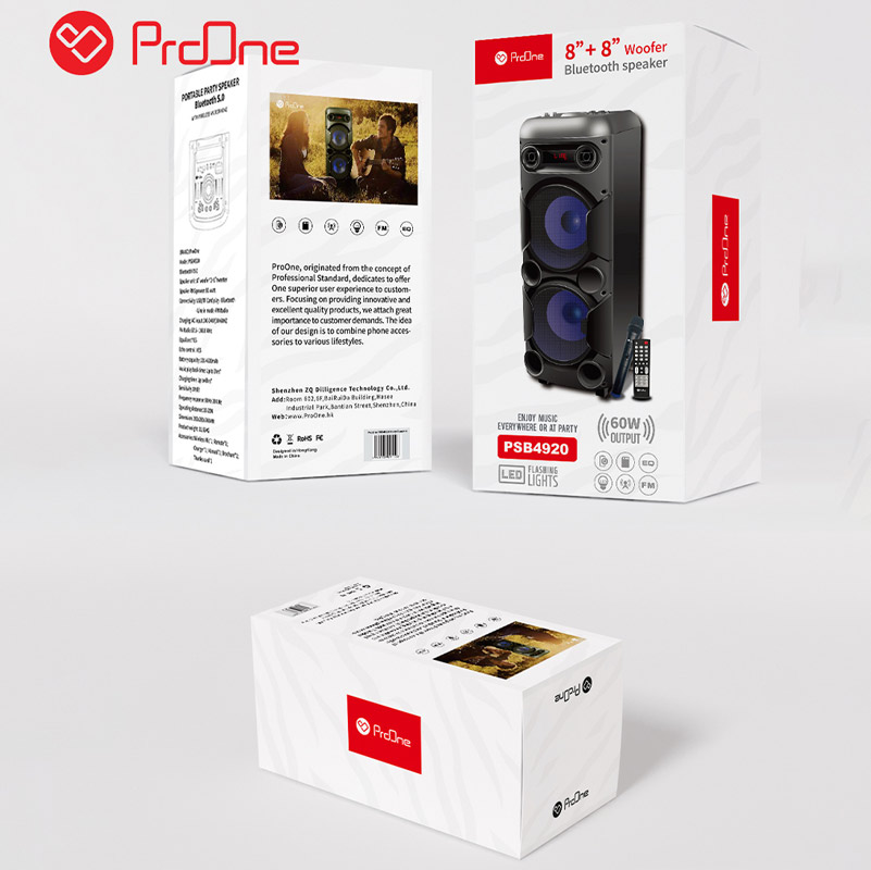 اسپیکر چمدانی بلوتوثی رم و فلش خور ProOne PSB4920 + میکروفن و ریموت کنترل