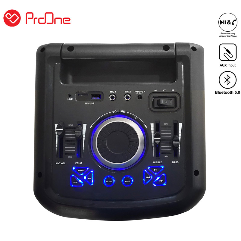 اسپیکر چمدانی بلوتوثی رم و فلش خور ProOne PSB4920 + میکروفن و ریموت کنترل