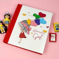 آلبوم عکس چسبی شجره کودک طرح Romantic girl