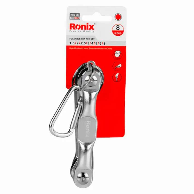 ست آچار آلن شش گوش 8 عددی رونیکس Ronix RH-2040